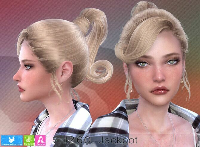 J260 Jackpot Hair (P) At Newsea Sims 4 3 sims 4 cc j260 jackpot hair p at newsea sims 4 3
