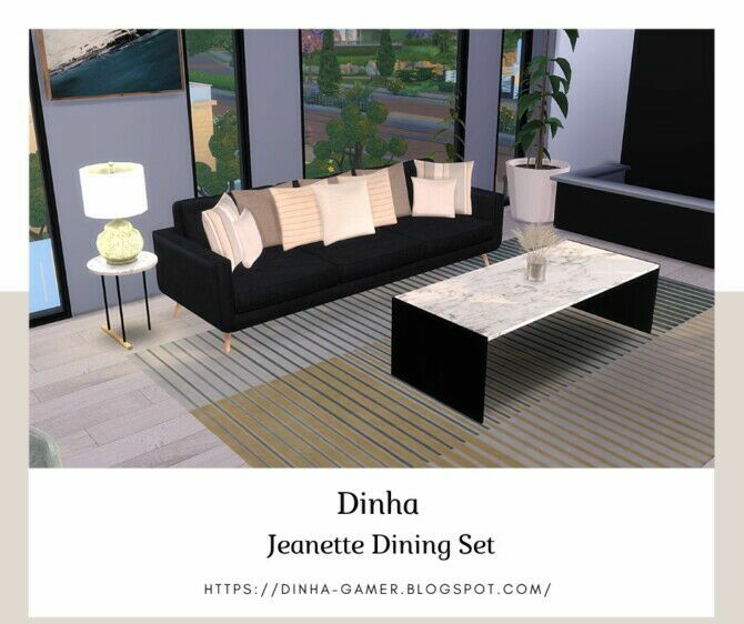 Jeanette Dining SET At Dinha Gamer 4 sims 4 cc jeanette dining set at dinha gamer 4