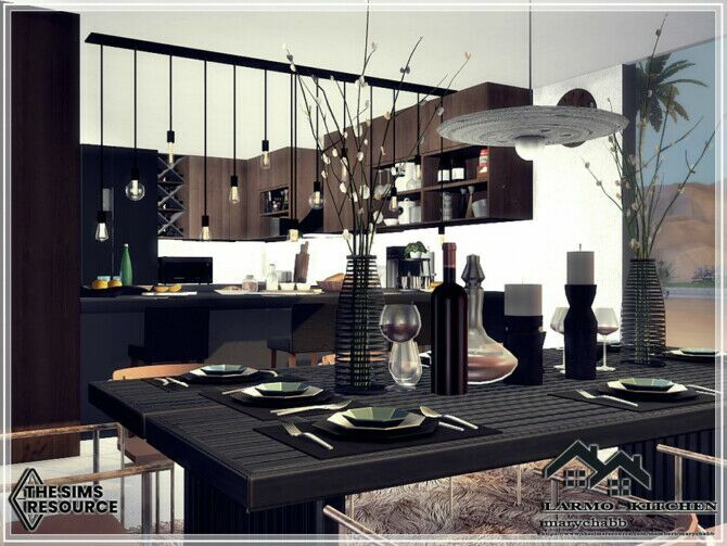Larmo Kitchen By Marychabb 1 Larmo Kitchen By Marychabb Sims 4 CC