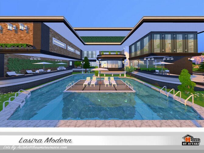 Lasira Modern Villa By Autaki 4 sims 4 cc lasira modern villa by autaki 2