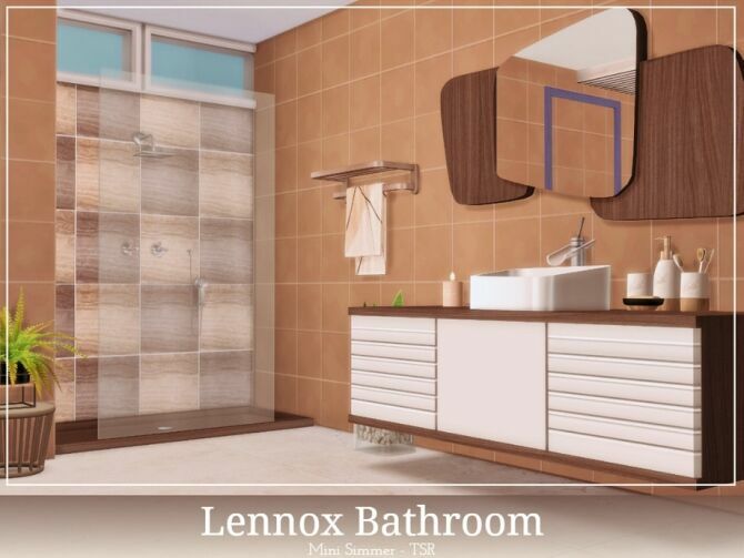 Lennox Bathroom By Mini Simmer 2 sims 4 cc lennox bathroom by mini simmer 4