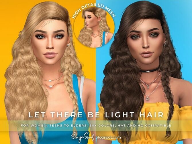 LET There BE Light, Endor’s Witch & MAY Hairs At Sonya Sims Sims 4 CC