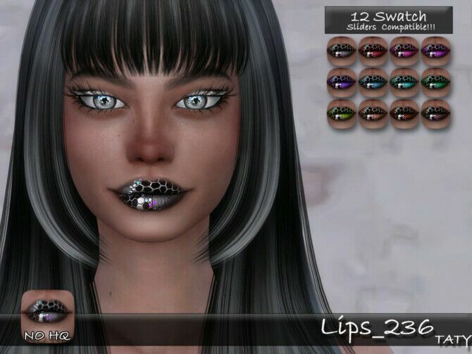 Lips 236 By Tatygagg 1 Lips 236 By Tatygagg Sims 4 CC
