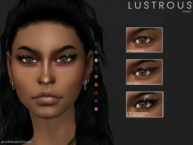 Lustrous Eyeliner By Plumbobs N Fries 1 Lustrous Eyeliner By Plumbobs N Fries Sims 4 CC