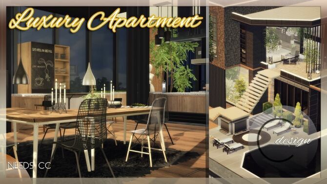 Luxury Apartment At Cross Design 1 Luxury Apartment At Cross Design Sims 4 CC