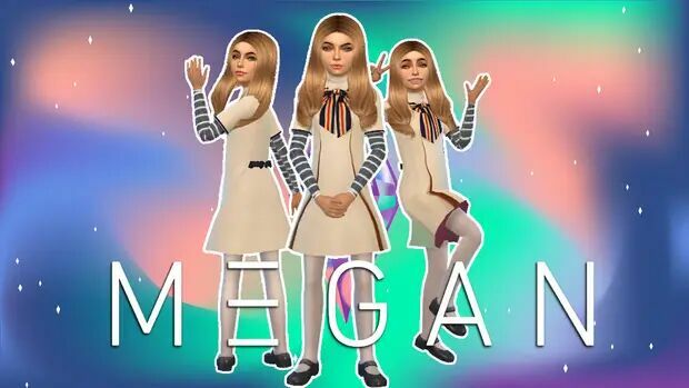 M3Gan Costume Custom Dress By Mima Busowg 1 M3Gan Costume Custom Dress By Mima Busowg Sims 4 CC
