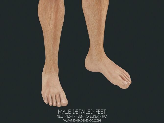 Male Detailed Feet Shoes And Default At Redheadsims 1 Male Detailed Feet Shoes And Default At Redheadsims Sims 4 CC