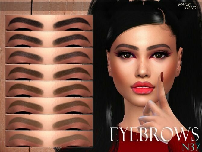MH Eyebrows N37 By Magichand 1 MH Eyebrows N37 By Magichand Sims 4 CC