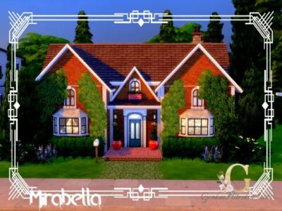 Mirabella Home By Genkaiharetsu Sims 4 CC