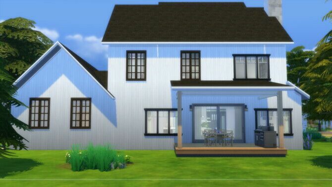 Modern Farmhouse By Vulpus 4 sims 4 cc modern farmhouse by vulpus 2