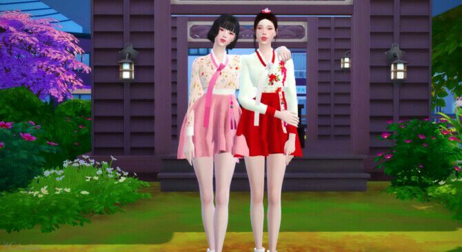 Modern Hanbok At Mochachiii 2 sims 4 cc modern hanbok at mochachiii 2