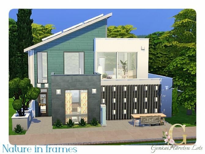 Nature In Frames Home By Genkaiharetsu 1 Nature In Frames Home By Genkaiharetsu Sims 4 CC