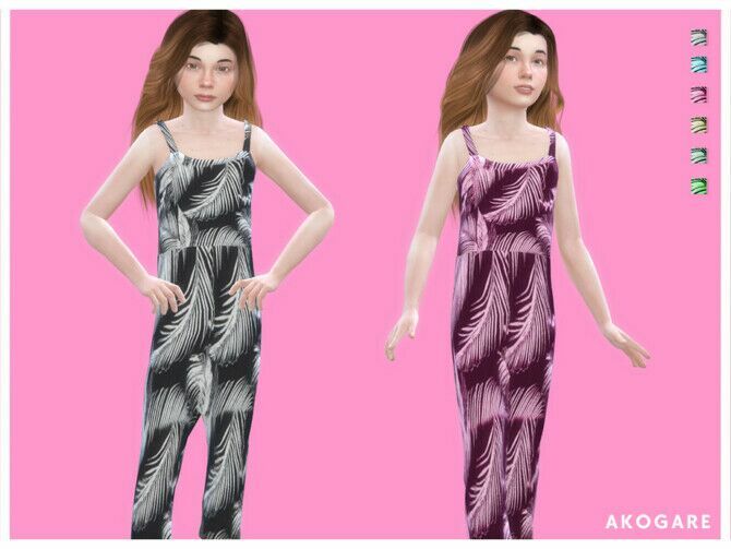 Overalls NO.03 By Akogare 1 Overalls NO.03 By Akogare Sims 4 CC