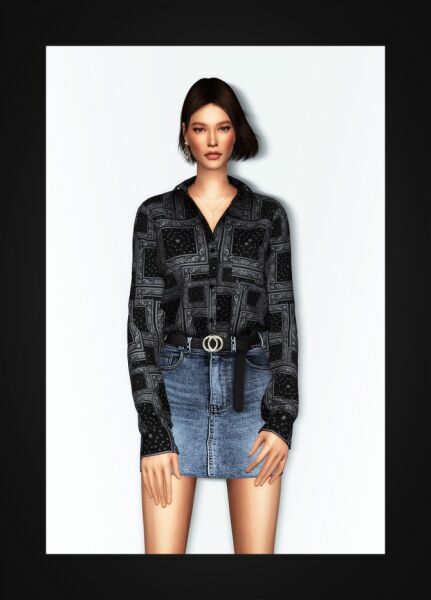 Oversized Pocket Shirt At Gorilla 2 sims 4 cc oversized pocket shirt at gorilla 3