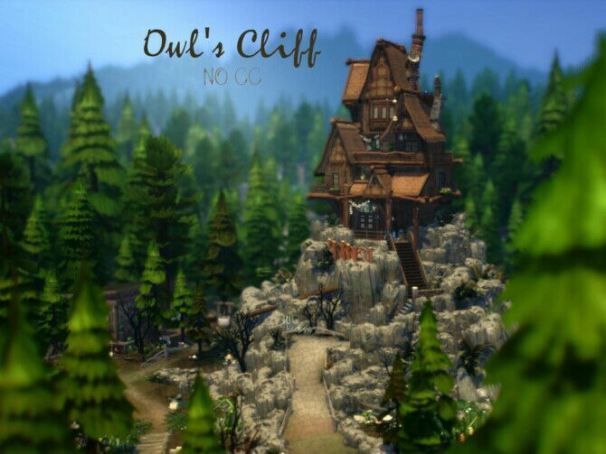 Owl’s Cliff By Virtualfairytales 1 Owl’s Cliff By Virtualfairytales Sims 4 CC