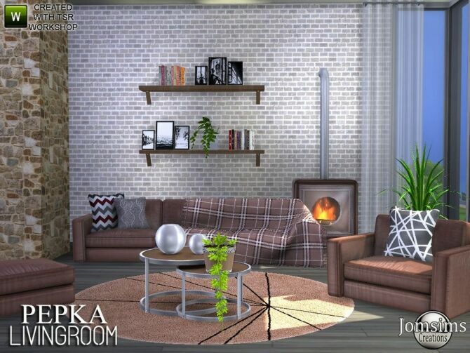 Pepka Livingroom By Jomsims 4 sims 4 cc pepka livingroom by jomsims 2