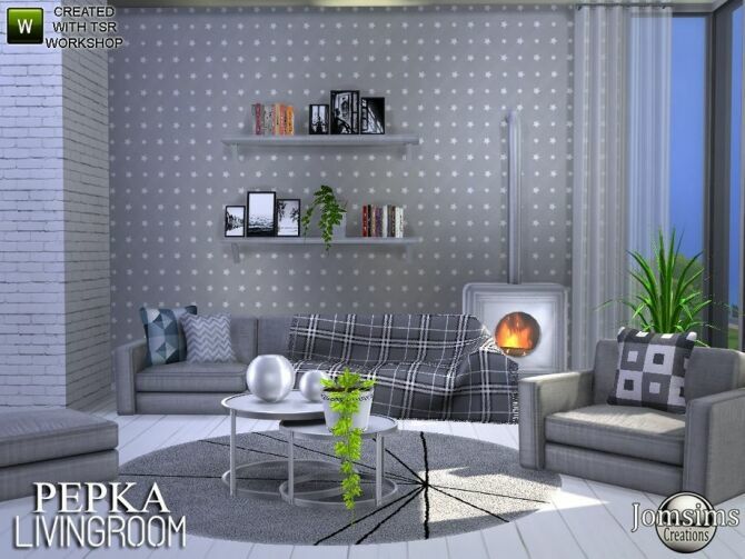 Pepka Livingroom By Jomsims 2 sims 4 cc pepka livingroom by jomsims 3