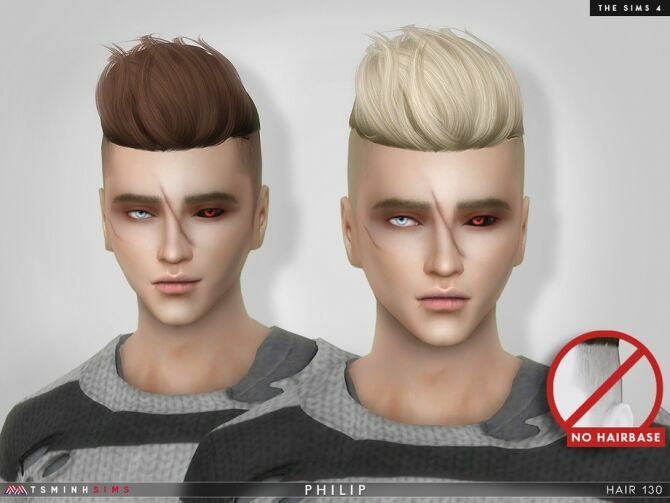Philip Hair 130 By Tsminhsims 2 sims 4 cc philip hair 130 by tsminhsims 2