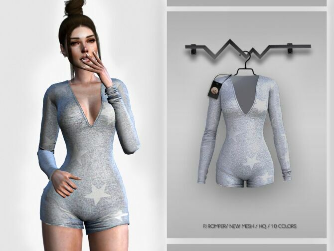 PJ Romper BD344 By Busra-Tr 1 PJ Romper BD344 By Busra-Tr Sims 4 CC