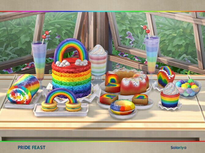 Pride Feast By Soloriya 1 Pride Feast By Soloriya Sims 4 CC