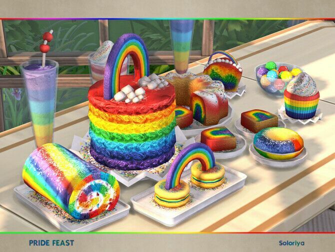 Pride Feast By Soloriya 4 sims 4 cc pride feast by soloriya 2