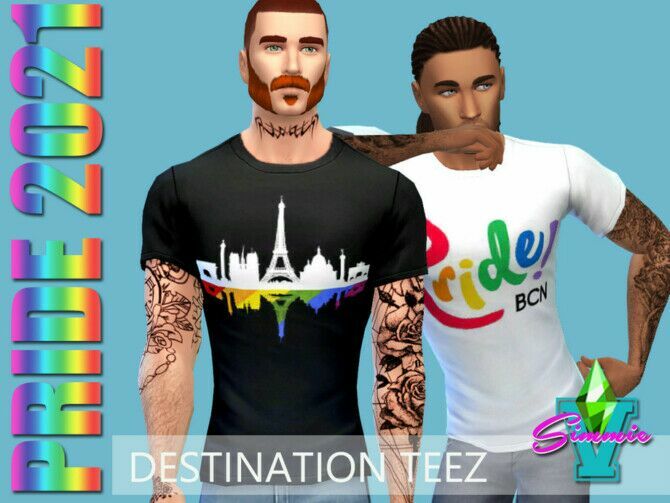 Pride21 Destination Teez By Simmiev 1 Pride21 Destination Teez By Simmiev Sims 4 CC