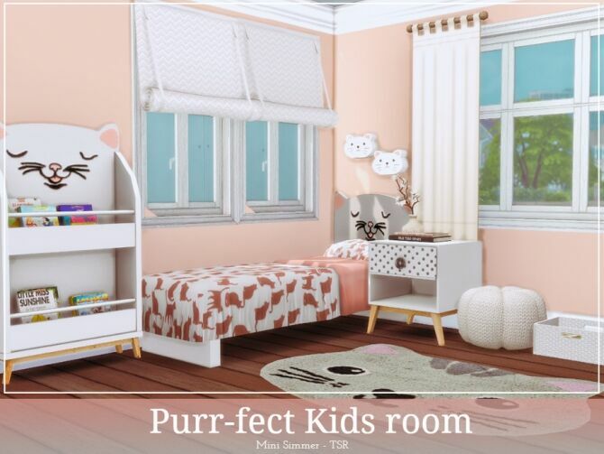 Purrfect Kids Room By Mini Simmer 1 Purrfect Kids Room By Mini Simmer Sims 4 CC