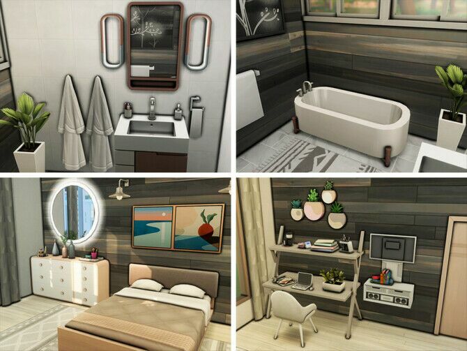sims 4 cc rindle rose house by xogerardine 3