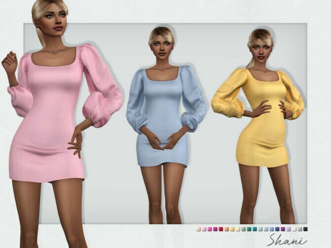 Shani Dress By Sifix 1 Shani Dress By Sifix Sims 4 CC