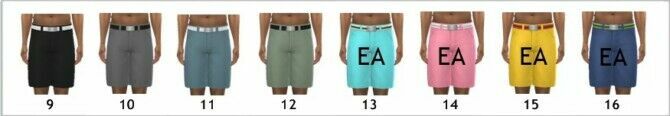 SP08 Belted Shorts (M) At Sims4Sue 3 sims 4 cc sp08 belted shorts m at sims4sue 3