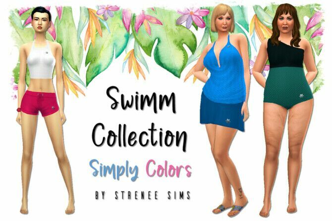 Swimm Collection Simply Colors At Strenee Sims 1 Swimm Collection Simply Colors At Strenee Sims Sims 4 CC