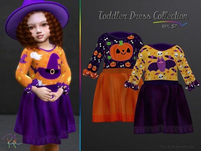 Toddler Collection RPL57 Halloween By Robertaplobo 1 Toddler Collection RPL57 Halloween By Robertaplobo Sims 4 CC