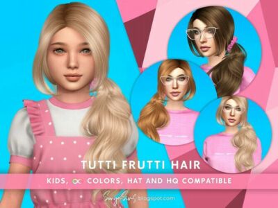 Tutti Frutti Hair For Kids By Sonyasimscc Sims 4 CC