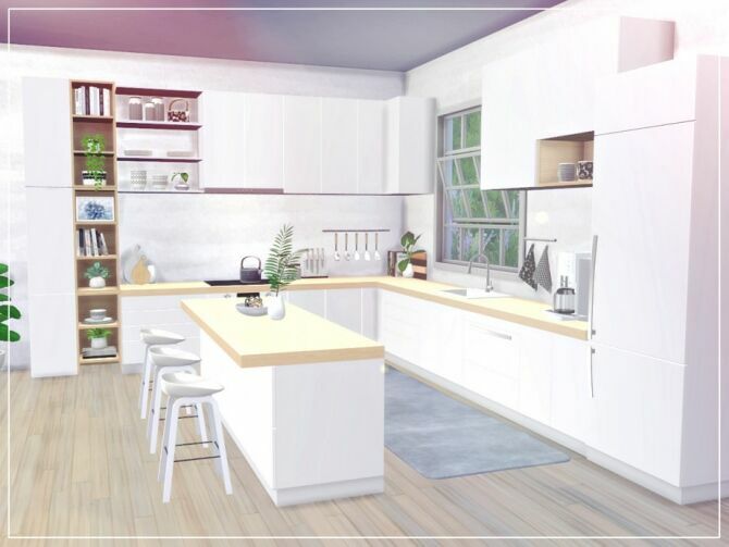 White Kitchen By Summerr Plays 4 sims 4 cc white kitchen by summerr plays 2