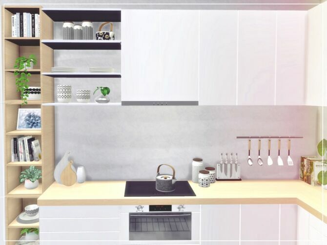 White Kitchen By Summerr Plays 2 sims 4 cc white kitchen by summerr plays 3
