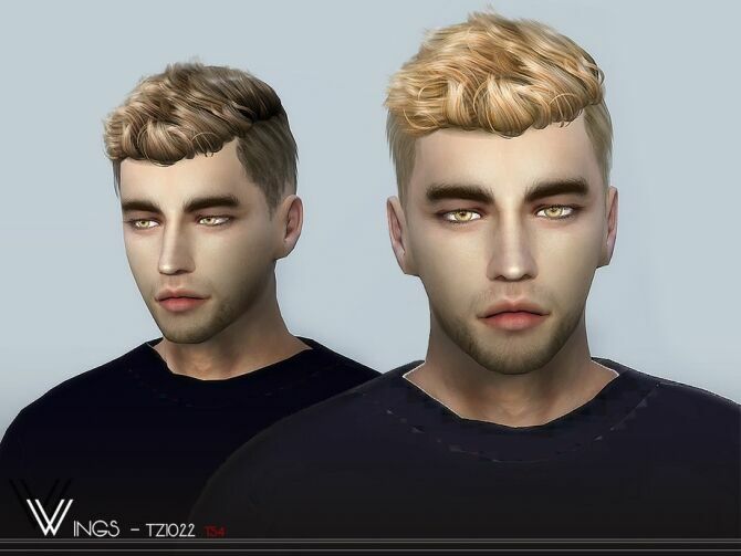 Wings-Tz1022 Hair By Wingssims 1 Wings-Tz1022 Hair By Wingssims Sims 4 CC