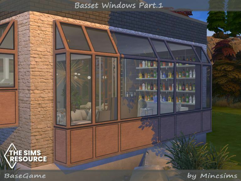 Basset Windows Part.1 By Mincsims 1 Basset Windows Part.1 By Mincsims Sims 4 CC