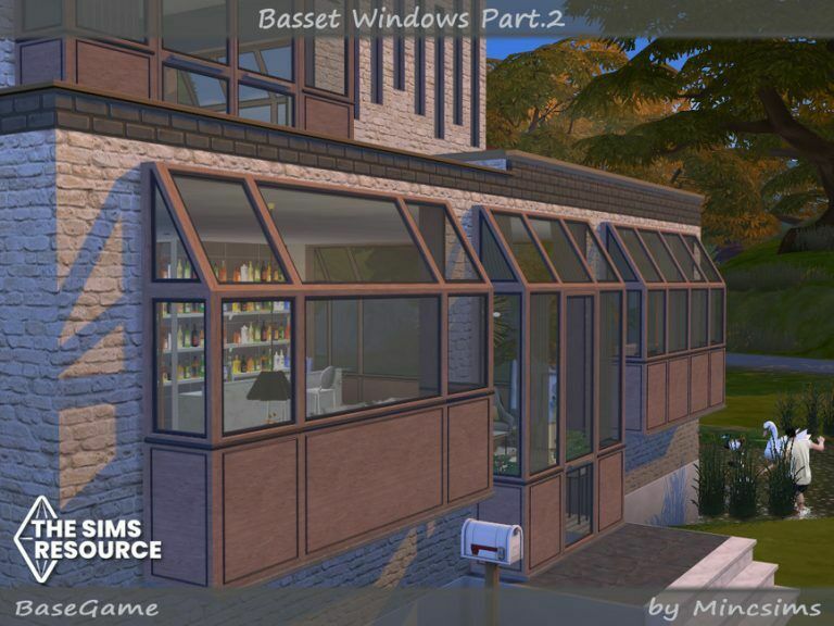 Basset Windows Part.2 By Mincsims 1 Basset Windows Part.2 By Mincsims Sims 4 CC