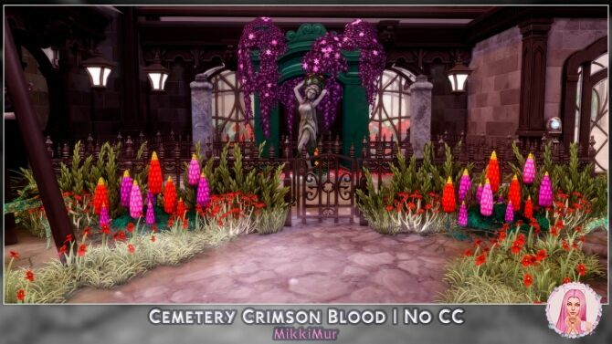 Cemetery Crimson Blood At Mikkimur 2 sims 4 cc cemetery crimson blood at mikkimur 2