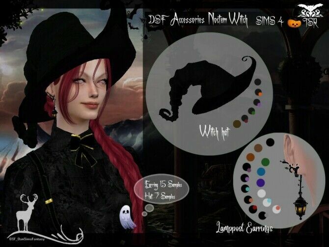 sims 4 cc dsf accessories noctem witch by dansimsfantasy 2