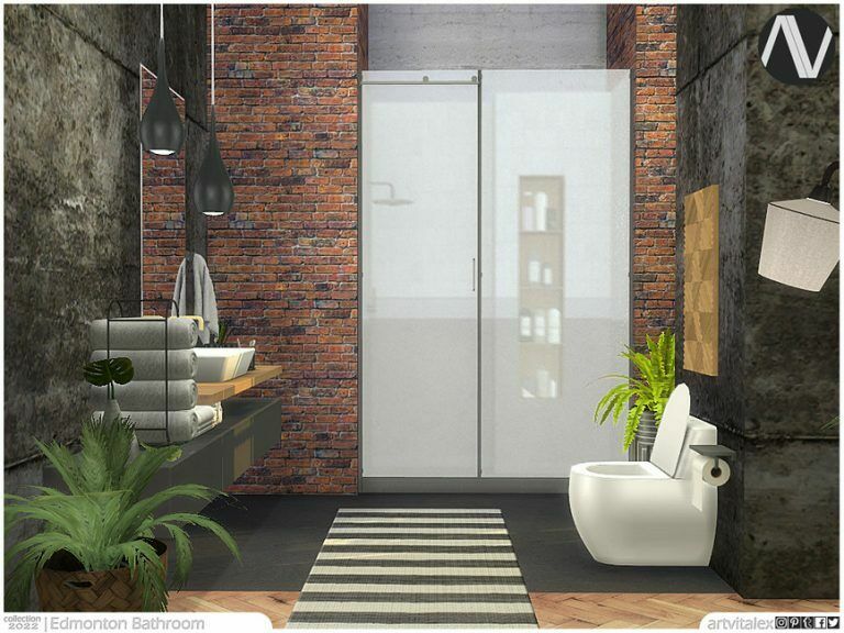 Edmonton Bathroom By Artvitalex 1 Edmonton Bathroom By Artvitalex Sims 4 CC