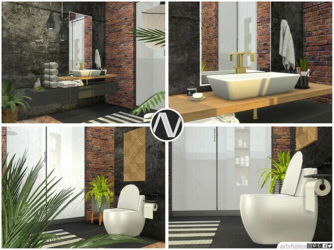 Edmonton Bathroom By Artvitalex 2 sims 4 cc edmonton bathroom by artvitalex 2