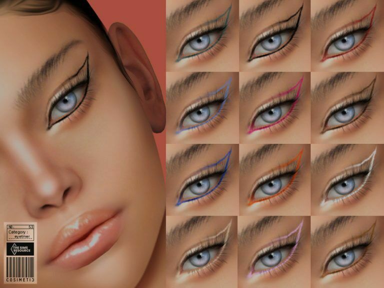 Eyeliner N53 By Cosimetic 1 Eyeliner N53 By Cosimetic Sims 4 CC