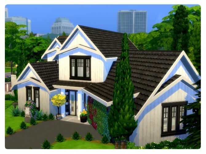 Fama White Modern Farmhouse By Genkaiharetsu 2 sims 4 cc fama white modern farmhouse by genkaiharetsu 3