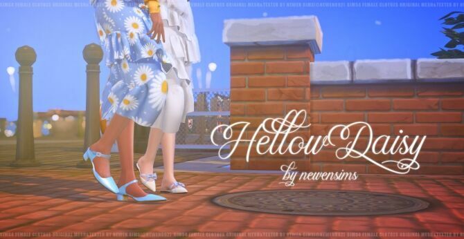 Hellow Daisy Clothes SET At Newen 4 sims 4 cc hellow daisy clothes set at newen 2