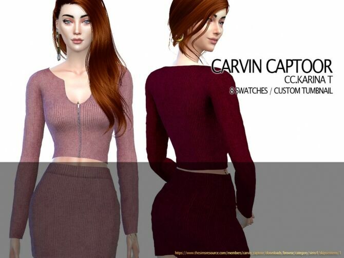 Karina T TOP By Carvin Captoor 1 Karina T TOP By Carvin Captoor Sims 4 CC