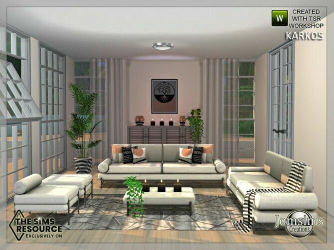 sims 4 cc karkos livingroom by jomsims 2