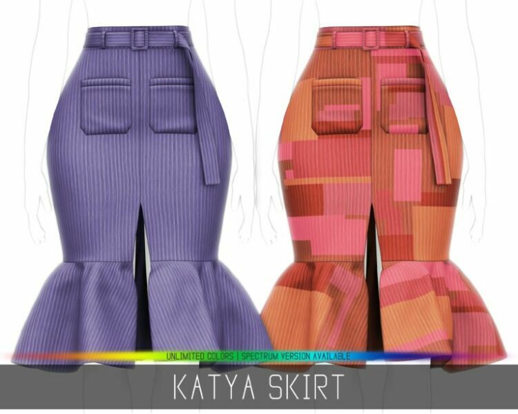 Katya Skirt At Simpliciaty 1 Katya Skirt At Simpliciaty Sims 4 CC