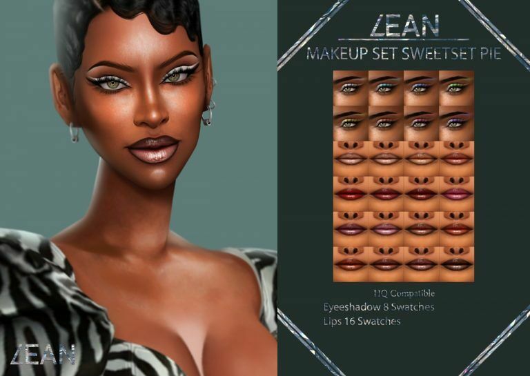 Makeup SET Sweetset PIE At Lean 1 Makeup SET Sweetset PIE At Lean Sims 4 CC