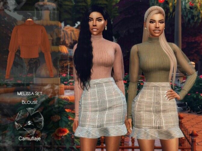 Melissa SET Blouse By Camuflaje 2 sims 4 cc melissa set blouse by camuflaje 2